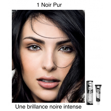 Teinture pour cils et sourcils RefectoCil No.1 Noir Profond, 15 ml brillance noir