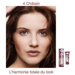 Teinture pour cils et sourcils RefectoCil No.4 Châtain – nouvelle formule, 15 ml l'harmonie totale Teinture pour cils et sourcils RefectoCil No.4 Châtain – nouvelle formule, 15 ml l'harmonie totale