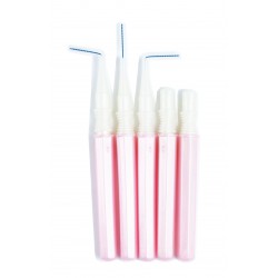 Brosse rose d'application ouvertes et fermées Brosse rose d'application ouvertes et fermées